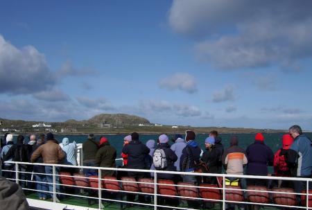 on the Iona ferry