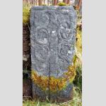 Fragment of C14th grave slab on Mull almost identical to one in the cloisters of Iona Abbey. 